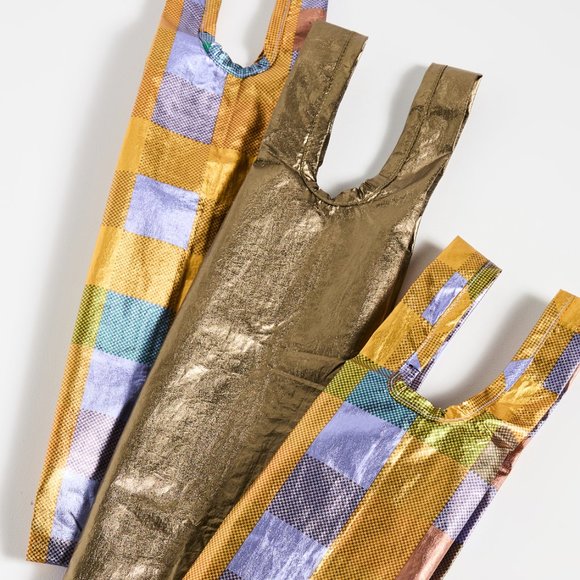 NWT Wine Baggu Set - Warm Metallics (Madras Metallic, Brass Metallic) - Picture 5 of 5